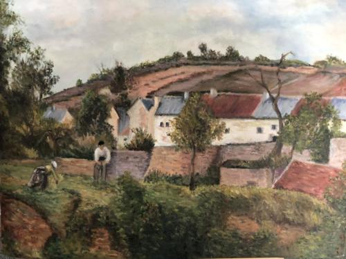 Ermitage à pontoisecopie de Camille Pissaro 1873