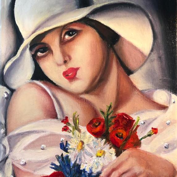 En plein été 1928 d'après TAMARA DE LEMPICKA