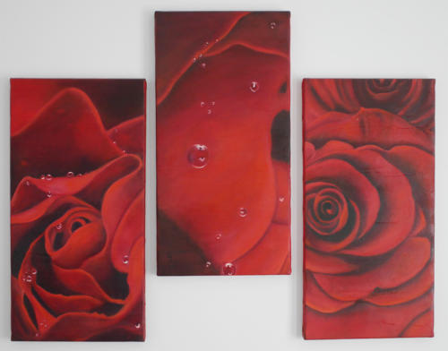 Le triptyque de la rose